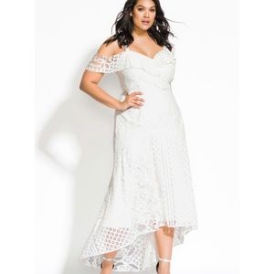 White lace dress